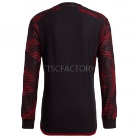 Maillot de Foot Allemagne Extérieur Coupe du monde 2022 Manches Longues